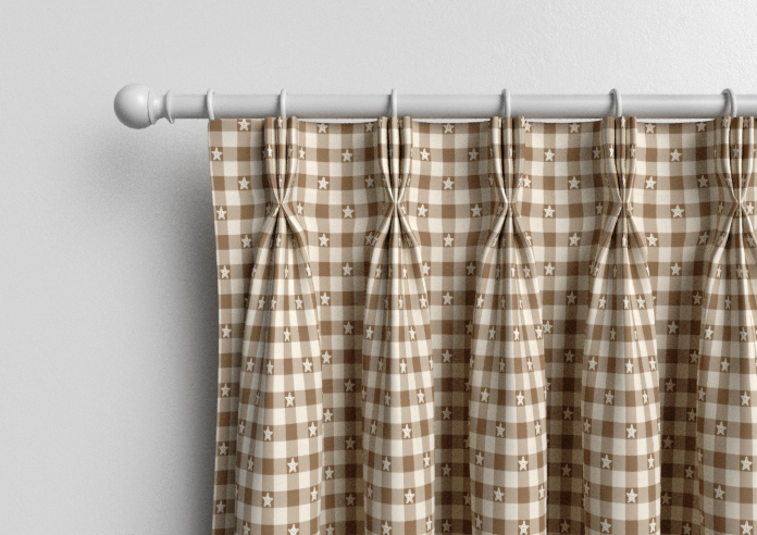 Whaley Great, Gingham Star Sand - Made to Measure Curtains - Image 11